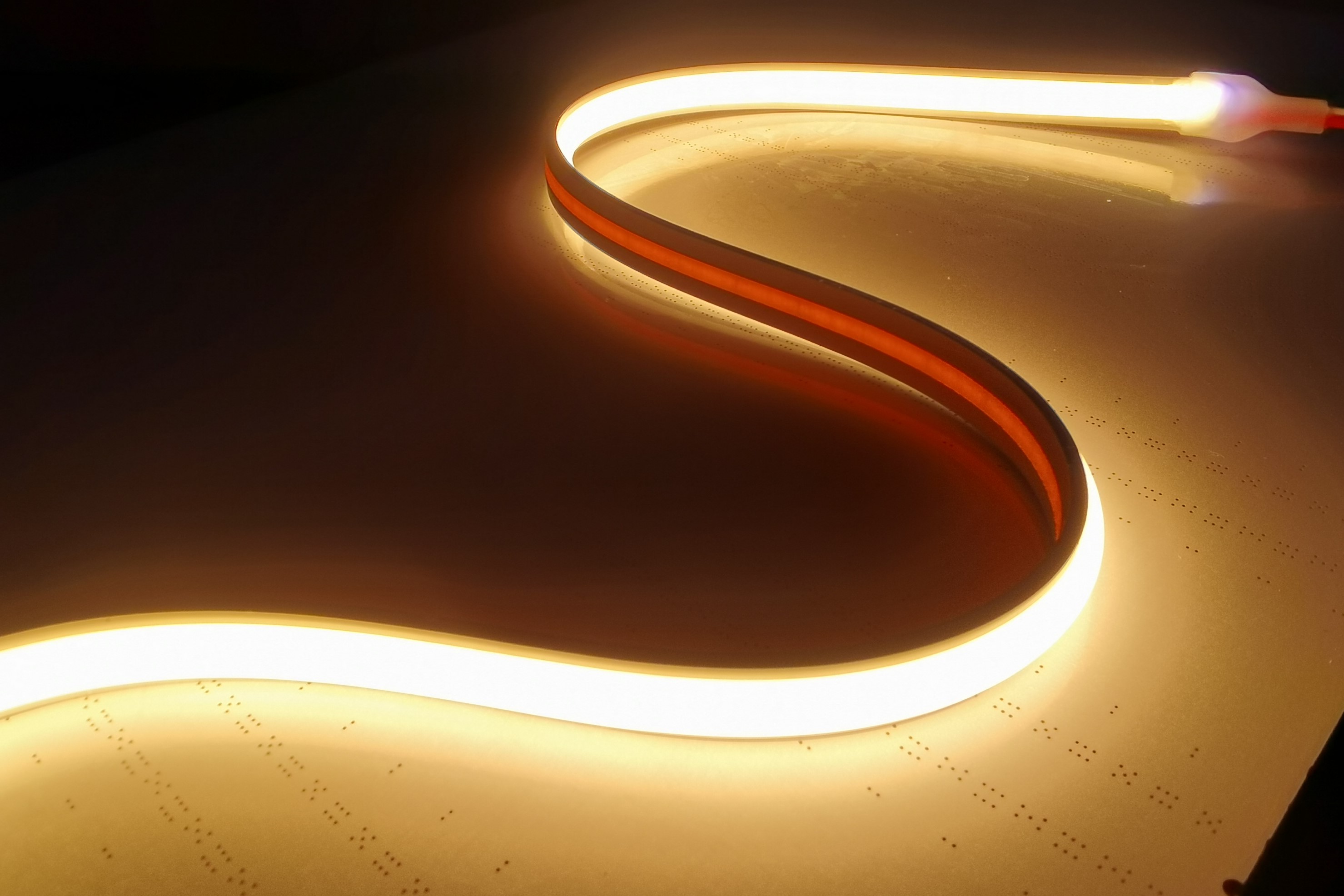 no any light spot COB led strip light